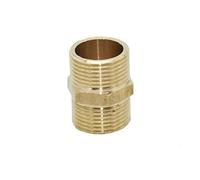 EKFBQBGW Leak-Proof Pipe Hose Fittings Copper Male G1/2 G3/4 G1 Thread Connector Brass Metal Threaded Water Pipe Connector Pipe Hex Nipple Fitting 10pcs (Color : G3I4)