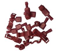 EKFBQBGW Lot de 10 cosses à Rapides L12Y Rouges de Type T, connecteur Pratique for Ligne de 0,5 à 1 Fil