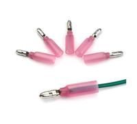 EKFBQBGW Lot de 50 cosses mâles thermorétractables Rouges 22-18 AWG, connecteurs Bout à Bout électriques, cosses à for Fils de 0,5 à 1,5 mm