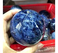 EKFBQBGW Sodalite Blue Quartz Crystal Balls Sphere Decorative Ball for Home Decor (Size : 60-70mm)