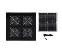 EKFBQBGW Solar Powered Exhaust Fan Powerful Electronic Starter Saving Excellent Ventilation Solar Panel Exhaust Fan Kit 12W for Chicken House