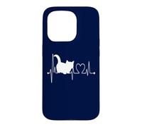EKG des battements de cœur de Munchkin Cat Funny Cute I Love My Munchkin Cat Coque pour iPhone 15 Pro