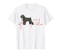 EKG des battements de cœur du Terrier Russe Noir Mon Chien est ma Saint-Valentin T-Shirt