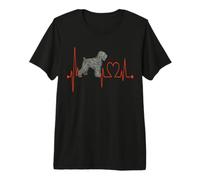 EKG des battements de cœur du Terrier Russe Noir Mon Chien est ma Saint-Valentin T-Shirt Haut de Gamme