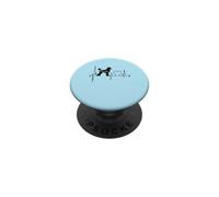 EKG des battements de cœur d'un Chien Caniche, C'est drôle, Mes Chiens sont Mon Cardio PopSockets PopGrip Adhésif