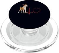EKG des battements de cœur d'un Chien d'Ibiza, drôle, Mes Chiens sont Mon Cardio PopSockets PopGrip pour MagSafe