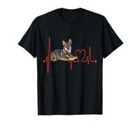 EKG des battements de cœur d'un Chien du Vallhund suédois Mes Chiens sont Mon Cardio T-Shirt