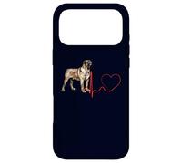 EKG des battements de cœur d'un Chien Mastiff assyrien Mes Chiens sont Mon Cardio Coque pour iPhone 17 Pro Max
