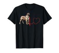 EKG des battements de cœur d'un Chien Mastiff assyrien Mes Chiens sont Mon Cardio T-Shirt