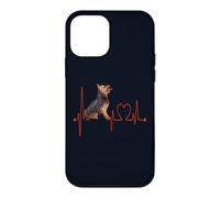 EKG des battements de cœur pour Chien Silky Terrier Mes Chiens sont Mon Cardio Coque pour iPhone 12 Mini