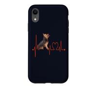 EKG des battements de cœur pour Chien Silky Terrier Mes Chiens sont Mon Cardio Coque pour iPhone XR