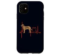 EKG des battements de cœur pour Chiens Broholmer Mes Chiens sont Mon Cardio Coque pour iPhone 11