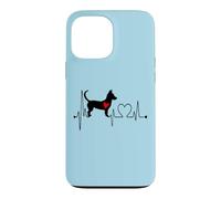 EKG des battements de cœur pour Chiens de Maneto Andalusia Mes Chiens sont Mon Cardio Coque pour iPhone 13 Pro Max