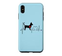 EKG des battements de cœur pour Chiens de Maneto Andalusia Mes Chiens sont Mon Cardio Coque pour iPhone XS Max