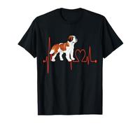 EKG des battements de cœur pour Chiens de Saint-Bernard, C'est drôle, Mes Chiens sont Mon Cardio T-Shirt