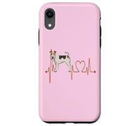 EKG des battements de cœur pour Chiens Wire Fox Terrier Mes Chiens sont Mon Cardio Coque pour iPhone XR