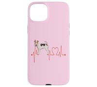 EKG des battements de cœur pour Chiens Wire Fox Terrier Mes Chiens sont Mon Cardio Coque pour iPhone 15 Plus