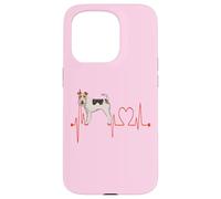 EKG des battements de cœur pour Chiens Wire Fox Terrier Mes Chiens sont Mon Cardio Coque pour iPhone 15 Pro