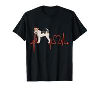 EKG des battements de cœur pour Chiens Wire Fox Terrier Mes Chiens sont Mon Cardio T-Shirt