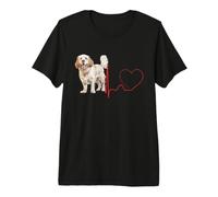 EKG du Rythme Cardiaque du Chien Clumber Spaniel Mes Chiens sont Mon Cardio T-Shirt Haut de Gamme