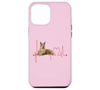 EKG du Rythme Cardiaque pour Chien Berger Picard Mes Chiens sont Mon Cardio Coque pour iPhone 12 Pro Max