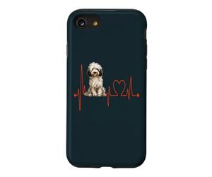 EKG du Rythme Cardiaque pour Chien Sheepadoodle Mes Chiens sont Mon Cardio Coque pour iPhone SE (2020) / 7/8