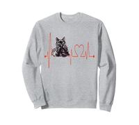 EKG Heartbeat de Bombay Cat Funny J'aime Mon Chat de Bombay Sweatshirt