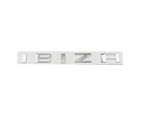 EKHNMTCM 1 pièces lettre emblème 3D décalcomanies autocollant coffre arrière Badge Logo accessoires en métal Compatible avec Ibiza Leon Altea Facile à installer, il suffit de peler et coller.(IBIZA Si