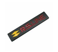 EKHNMTCM Autocollant de voiture RS Line Logo décalcomanies compatibles avec Logan Clio Kangoo 1 2 3 4 Captur Twingo Duster Kadjar Badge emblèmes pièces Facile à installer, il suffit de peler et coller