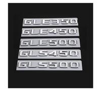 EKHNMTCM Logo d'emblème de coffre de voiture en lettres chromées ABS 3D, Compatible avec GLE 350 450 500 W166 W167 GLS 450 500 X166 X167, accessoires de lettrage Facile à installer, il suffit de peler