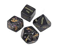 EKHOU Dés de décision Amusants, dés de Jeu de rôle, Cadeaux de Jouets de fête, Cadeaux pour Les Jeunes mariés (4PCS, Hexaèdre, Plastique)