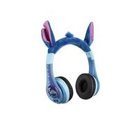 eKids Disney Stitch Casque Bluetooth sans Fil avec Microphone avec Cordon auxiliaire, Volume réduit pour Enfants, pour l'école, la Maison ou Les Voyages