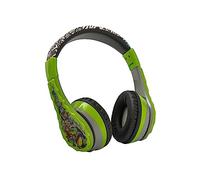 eKids Teenage Mutant Ninja Turtles Casque Audio Enfant sans fil Bluetooth avec microphone et cordon auxiliaire pour l'école, la maison ou les voyages