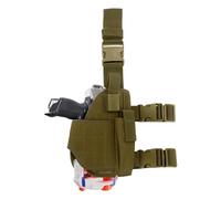 EKIND Étui tactique pour jambe tombante, étui réglable pour pistolet de cuisse droitier, compatible avec Nerf Elite Series Blaster (vert kaki)