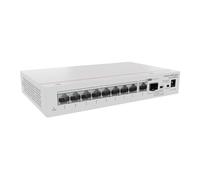 eKitEngine S110 Series S110-8P2ST - Commutateur - 1 x Gigabit SFP + 8 x 10/100/1000 (PoE+) + 1 x 10/100/1000 - de bureau, Montable sur rack, fixation