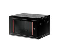 EKIVALAN Coffret Essentiel assemblé 9U prof. 600 AV verre flancs amo. noir