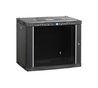 EKIVALAN Coffret professionnel 22U - 600 mm - AV verre - Noir