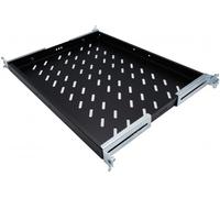 EKIVALAN Etagère fixe 1U 4 pts prof. 740mm (baie P1000), noire, 50 kg