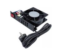 EKIVALAN Kit 1 ventilateur avec on/off fixation toit, cable 2 m, noir