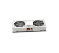 EKIVALAN Kit 2 ventilateurs avec thermostat pour coffret CEIP gris