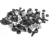 EKIVALAN Lot de 50 kits vis, rondelle, écrou-cage M6