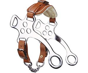 EKKIA Hackamore Costume Court en Cuir avec Fourrure synthétique Taille Demi-Sang