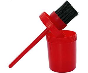 EKKIA Pinceau pour Sabot avec Pot - Rouge - 125 ML
