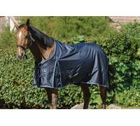 Ekkia Riding World couverture d'extérieur couverture de pré ECO 600D bleu marine 220g, taille de la couverture Ekkia:7'0/165cm