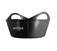 Ekkia Seau flexible 15L Noir en Plastique avec Poignée en Silicone