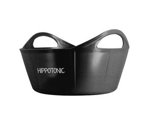 Ekkia Seau flexible 15L Noir en Plastique avec Poignée en Silicone