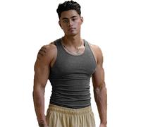 Ekko Beaters,Ekkovision Tank Tops Men,Ekko Beaters for Men,Workout Shaper Vest Compression Abs Abdomen Undershirts,Muscle Shirts for Men (Gray, Large)