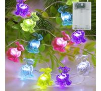 EKKONG Guirlande Lumineuse de Pâques, Lumières de Pâques LED,3M 30 LED Guirlande Lumineuse de Pâques,pour Pâques Décoration Fête, Extérieure, Printemps