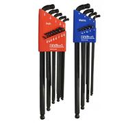 EKLIND 17222 Double-Ball-Hex L-Key Allen Wrench Combo- Extra Long Inch/MM (2 Sets 22pc) Pack of 1