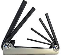 EKLIND 20511 Lot de 5 clés Allen pliables avec poignée en acier SAE 3/16-3/8